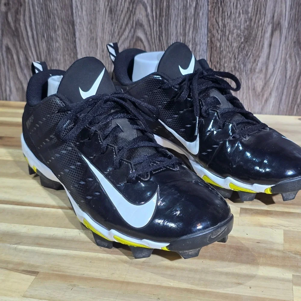 Nike Vapor Fastflex‎ Football Cleats Mens 11 Black White Yellow 917168-010